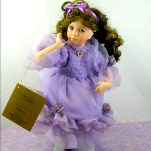 NEW LAVENDER DREAMS PORCELAIN DOLL